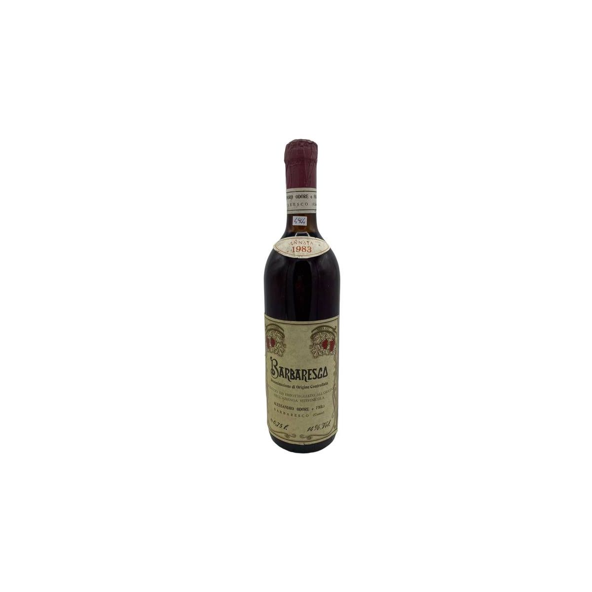 Vintage Bottle - Alessandro Odore Barbaresco DOC 1983 0,75 lt. - COD. 4944