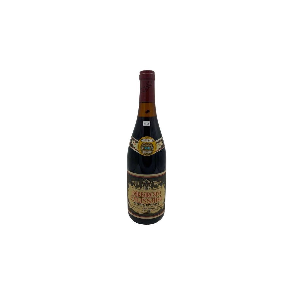 Vintage Bottle - Calissano Barbaresco Riserva Speciale DOC 1971 0,72 lt. - COD. 10025
