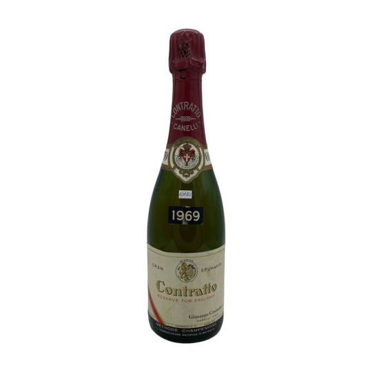 Vintage Bottle - Contratto Metodo Champenoise Reserve For England Extra Dry 1969 0,75 lt.  - COD. 10180