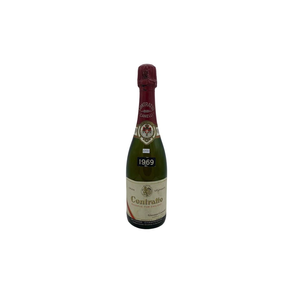 Vintage Bottle - Contratto Metodo Champenoise Reserve For England Extra Dry 1969 0,75 lt.  - COD. 10180