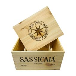 Cassetta Legno VUOTA Tenuta San Guido Bolgheri Sassicaia 2019 da 6 bottiglie
