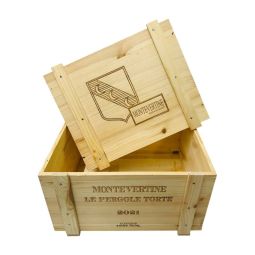 Cassetta Legno VUOTA Montevertine Le Pergole Torte 2021 da 6 bt