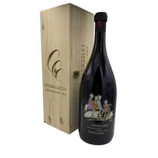 Cascina Castle't - Barbera d'Asti DOCG La Vespa! 2021 3 lt. JEROBOAM + Box Legno