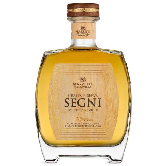 Mazzetti d'Altavilla - Grappa Riserva di Dolcetto e Barolo Riserva Segni 0,70 lt.