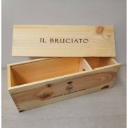 Cassetta Legno VUOTA Antinori Bolgheri Il Bruciato da 1 bottiglia MAGNUM