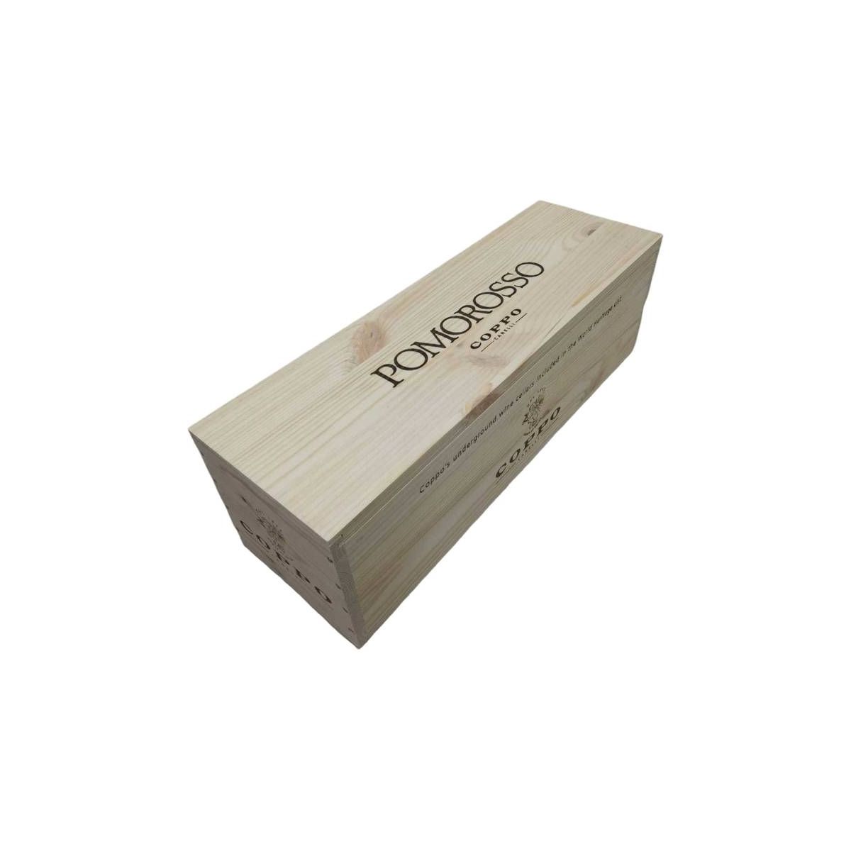 Cassetta Legno VUOTA Coppo Pomorosso da 1 bottiglia MAGNUM