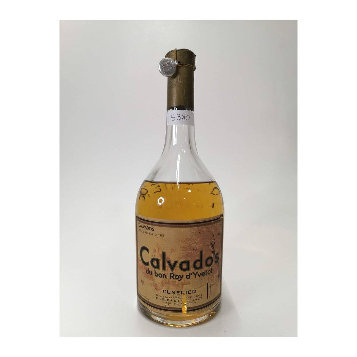 Vintage Bottle - Cusenier Calvados du bon Roy d'Yvetot 0,75 lt. SIGILLO STELLA - COD. 5380