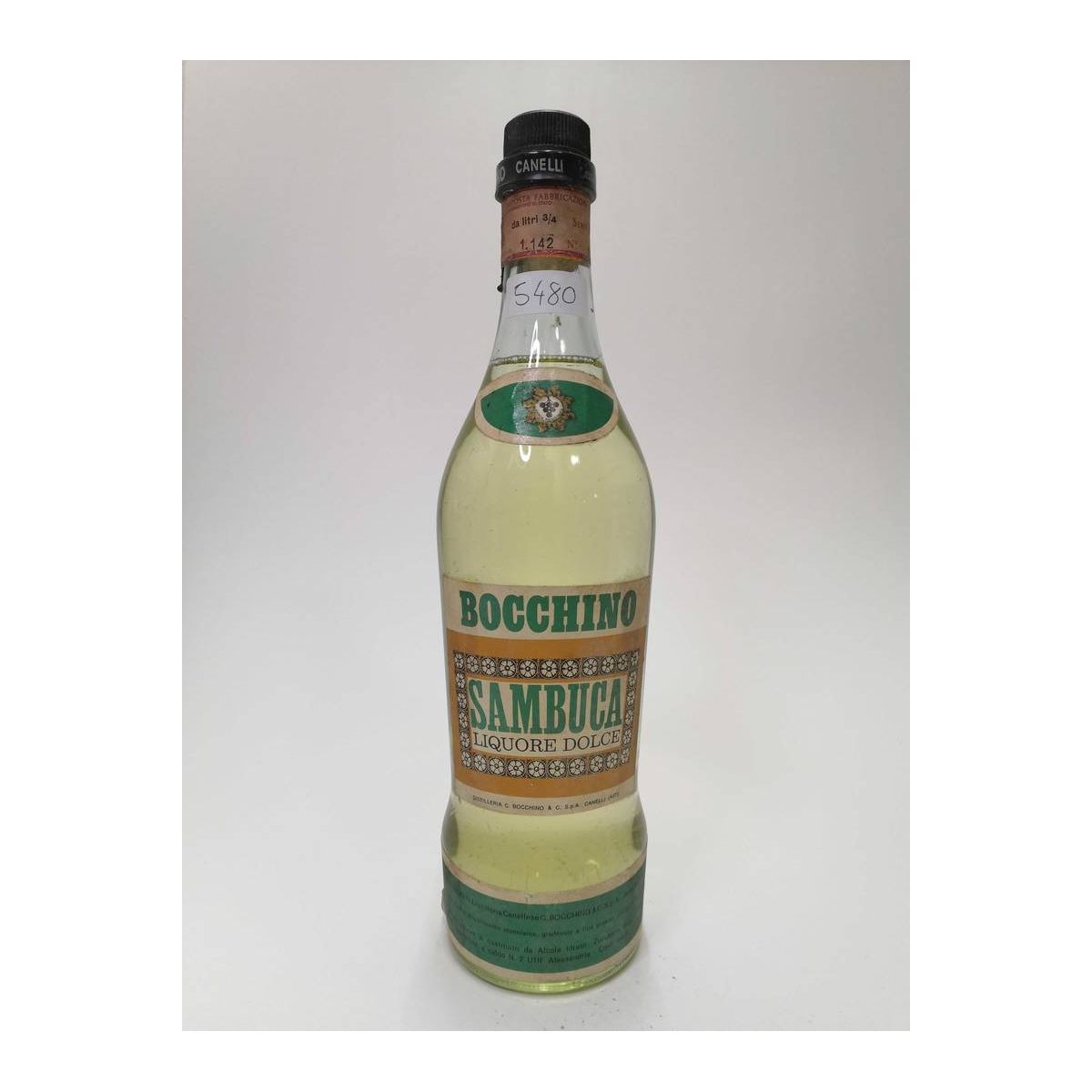 Vintage Bottle - Bocchino Sambuca Liquore Dolce 0,75 lt. - COD. 5480