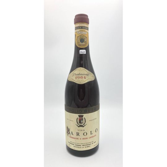 Vintage Bottle - Consorzio Agrario Provinciale di Asti Barolo DOC 1964 0,72 lt. - COD. 2848