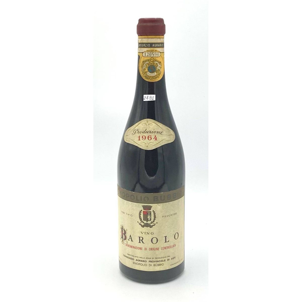 Vintage Bottle - Consorzio Agrario Provinciale di Asti Barolo DOC 1964 0,72 lt. - COD. 2892