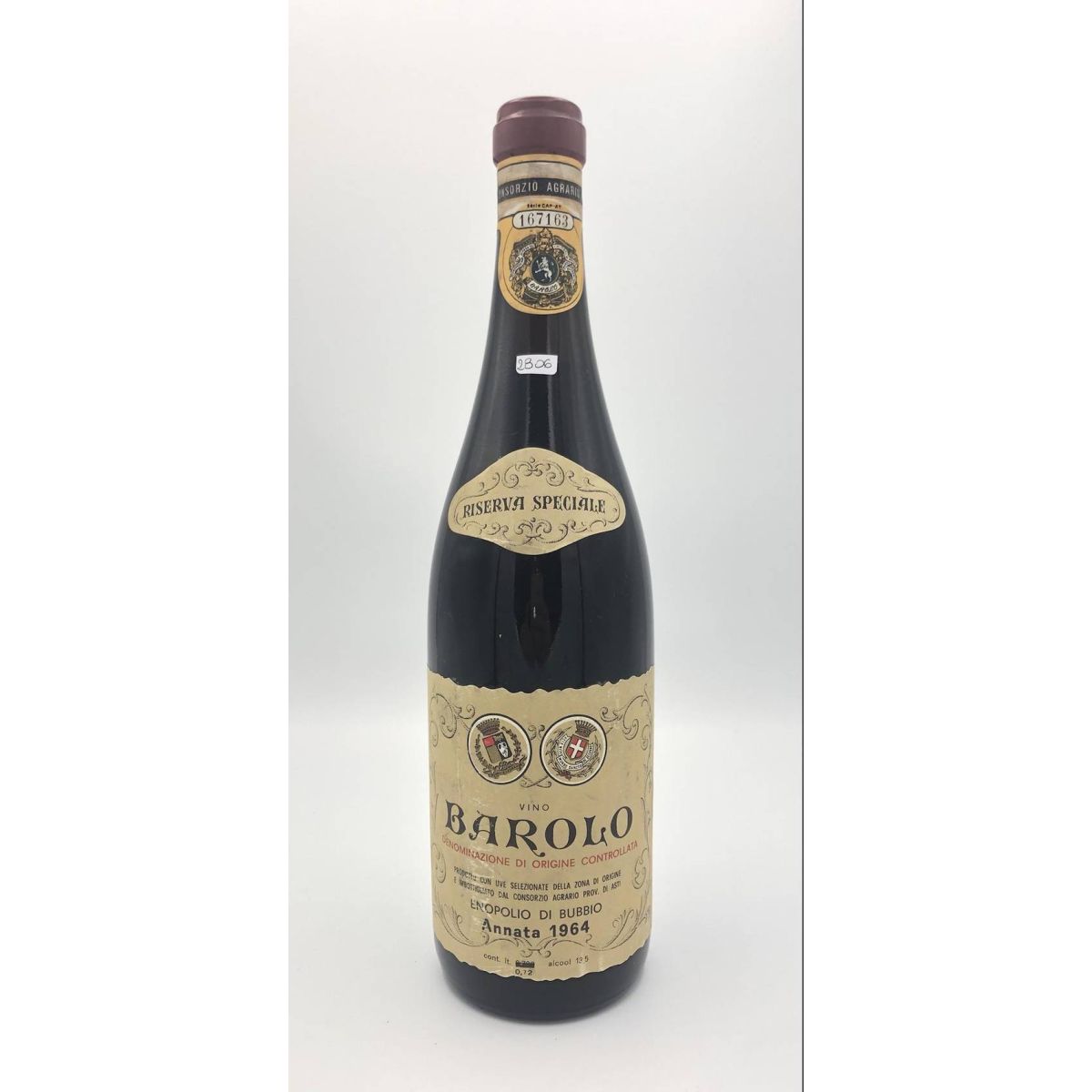 Vintage Bottle - Enopolio di Bubbio Barolo Riserva Speciale DOC 1964 0,72 lt. - COD. 2806