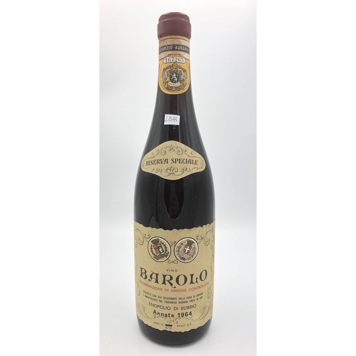 Vintage Bottle - Enopolio di Bubbio Barolo Riserva Speciale DOC 1964 0,72 lt. - COD. 2833