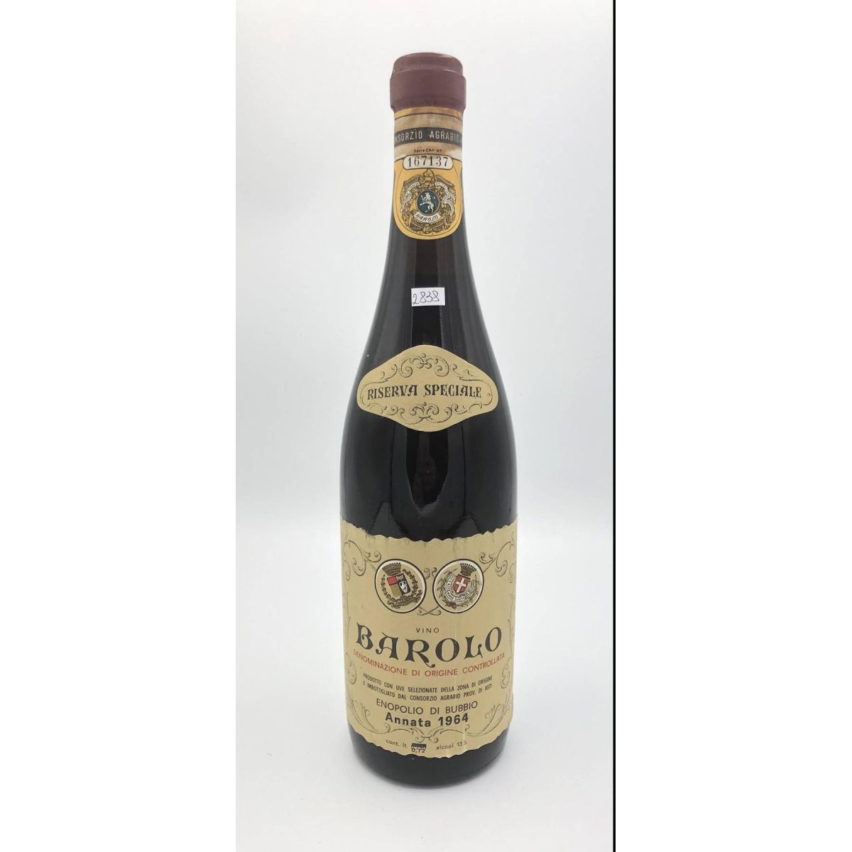 Vintage Bottle - Enopolio di Bubbio Barolo Riserva Speciale DOC 1964 0,72 lt. - COD. 2838