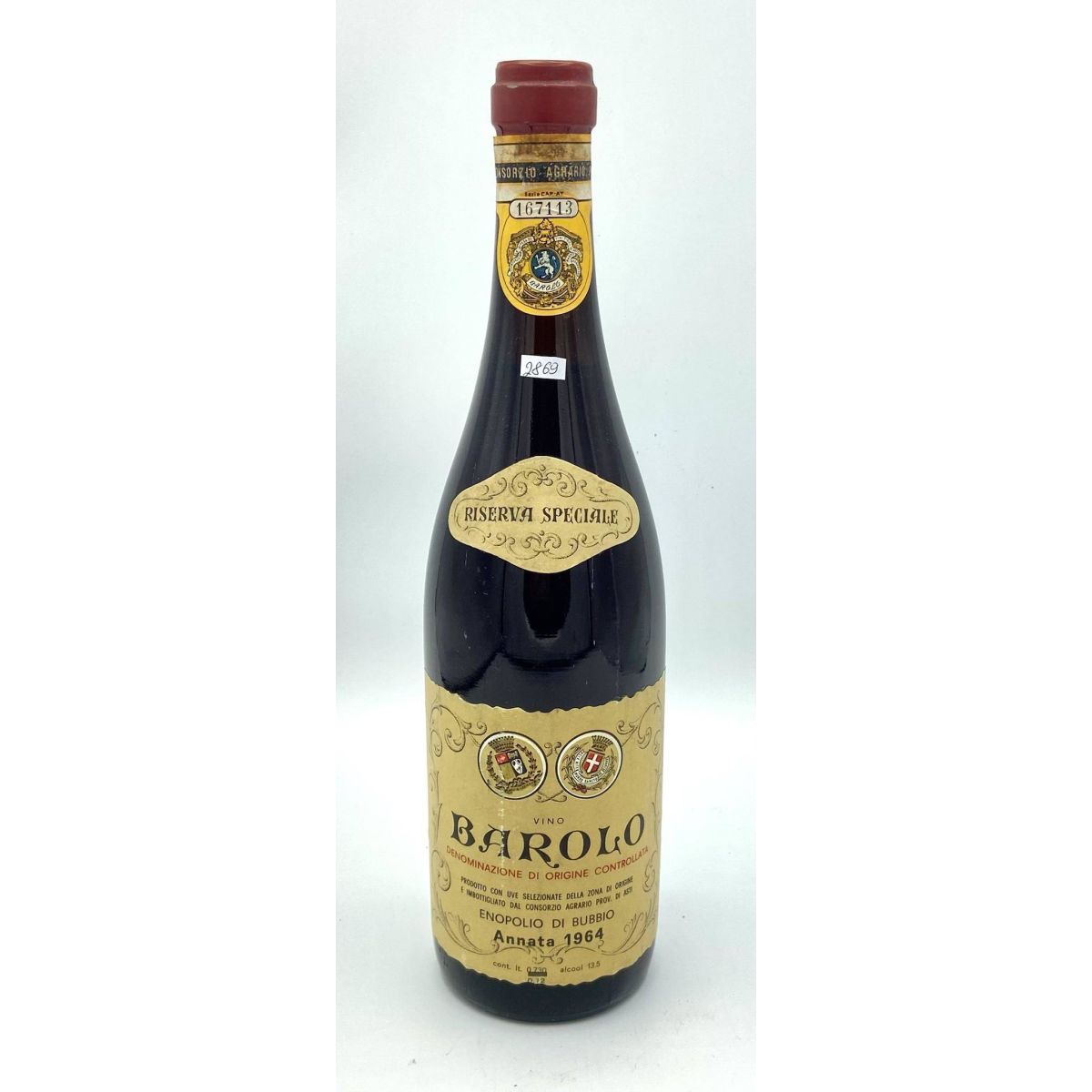 Vintage Bottle - Enopolio di Bubbio Barolo Riserva Speciale DOC 1964 0,72 lt. - COD. 2869