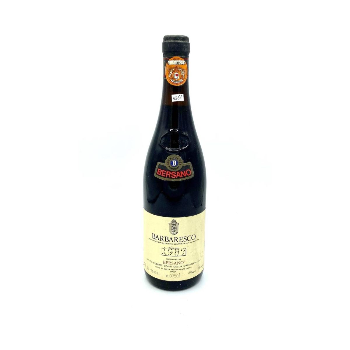 Vintage Bottle - Bersano Barbaresco DOCG 1987 0,75 lt. - COD. 3261