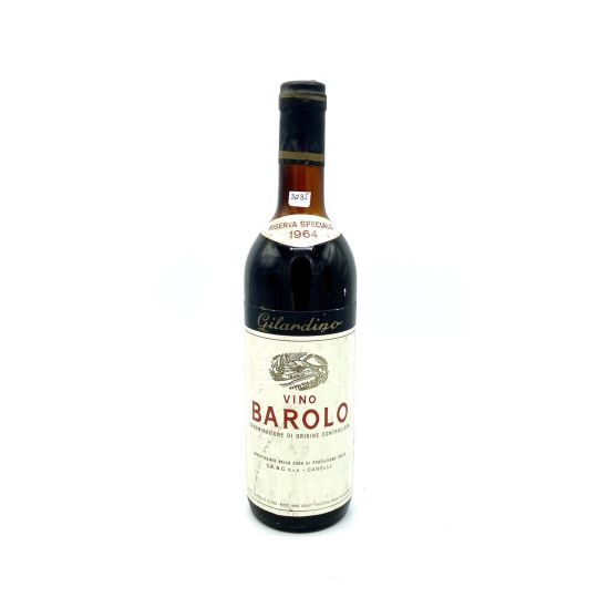 Vintage Bottle - Gilardino Barolo Riserva Speciale DOC 1964 0,72 lt. - COD. 3235