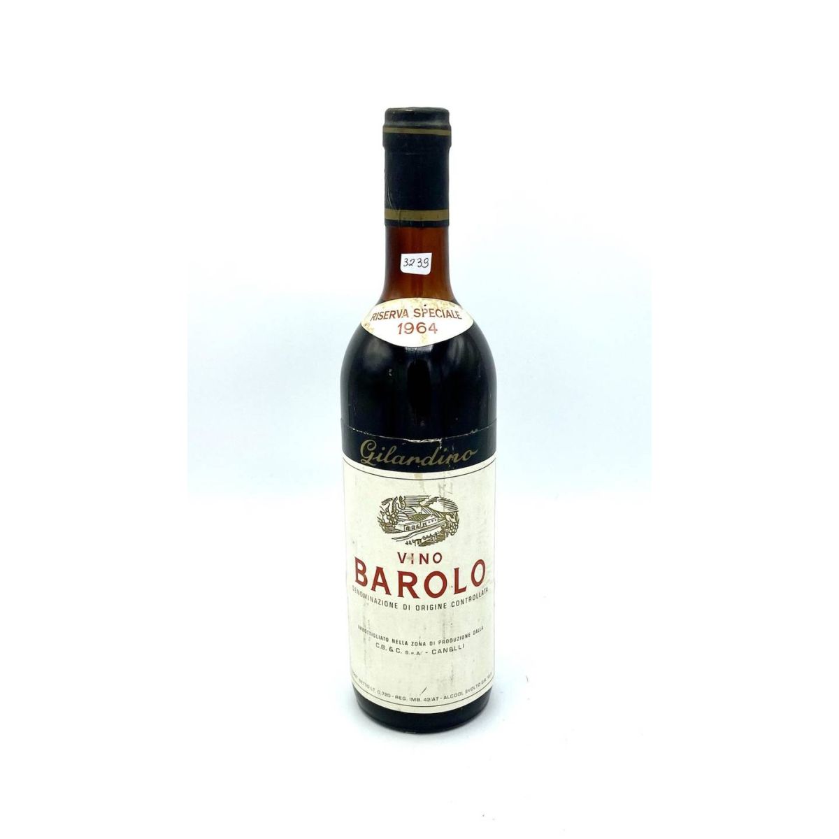 Vintage Bottle - Gilardino Barolo Riserva Speciale DOC 1964 0,72 lt. - COD. 3239