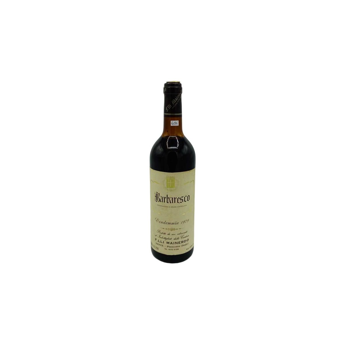 Vintage Bottle - F.lli Mainerdo Barbaresco DOC 1979 0,75 lt. - COD. 4196