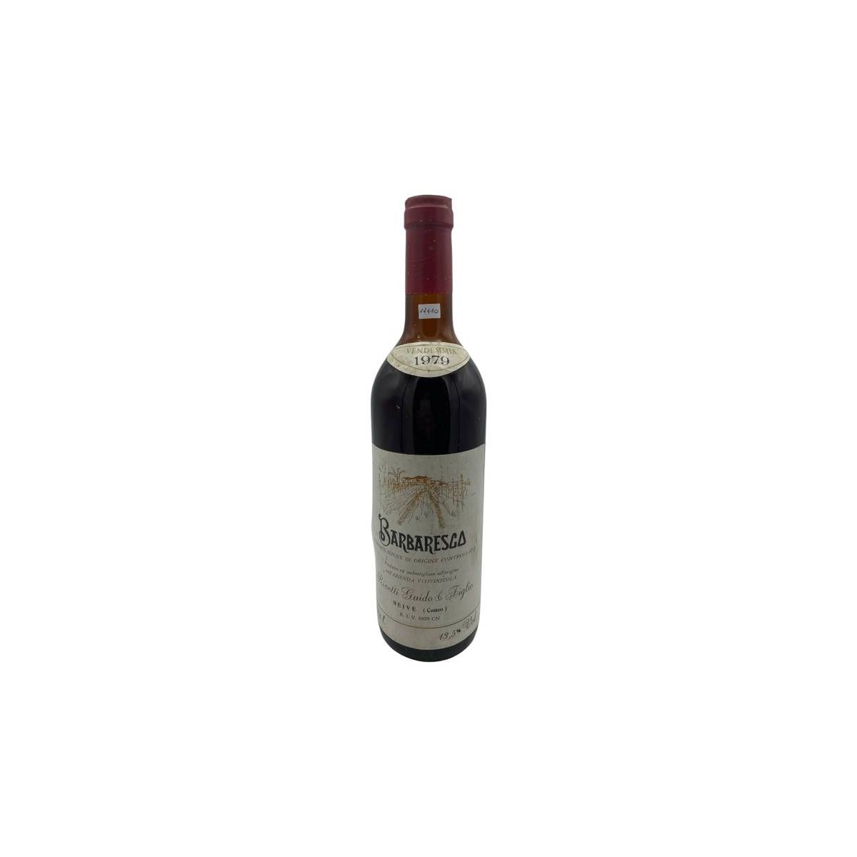 Vintage Bottle - Rivetti Guido & Figlio Barbaresco DOC 1979 0,72 lt. CAPSULE PROBLEM - COD. 11110
