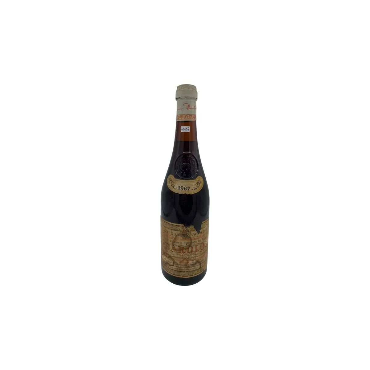 Vintage Bottle - Dott. Giacomo Damilano Barolo DOC 1967 0,72 lt. RUINED LABEL - COD. 11107