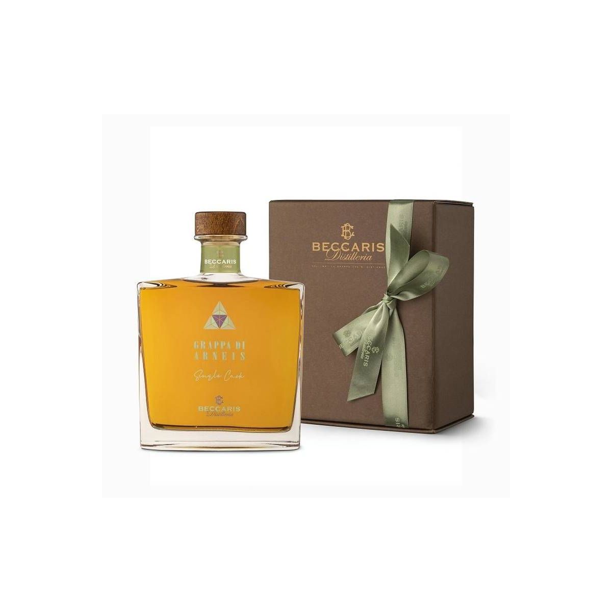 Beccaris - Linea Shapes Grappa di Arneis Single Cask millesimata 0,70 lt. + Box