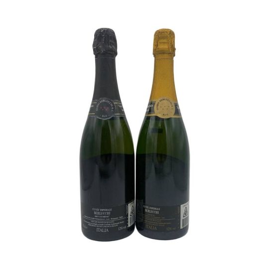 Vintage Bottle - Berlucchi Cuvee Imperiale Twin Box 2 bt da 0,75 lt. + Box vecchia sboccatura - COD. 4628