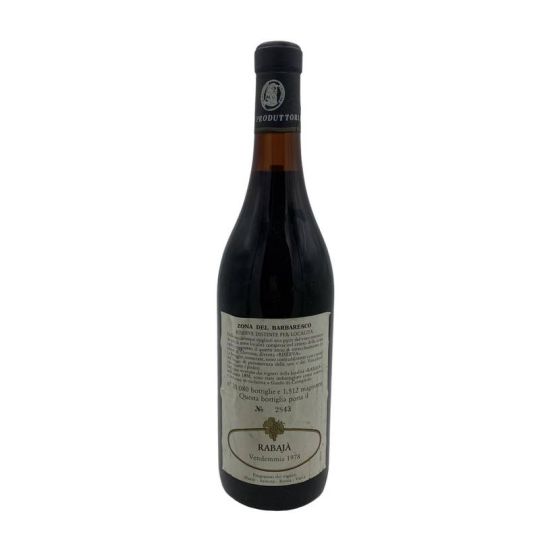 Vintage Bottle - Produttori del Barbaresco Barbaresco Riserva DOC Rabaja 1978 0,75 lt. - COD. 10052