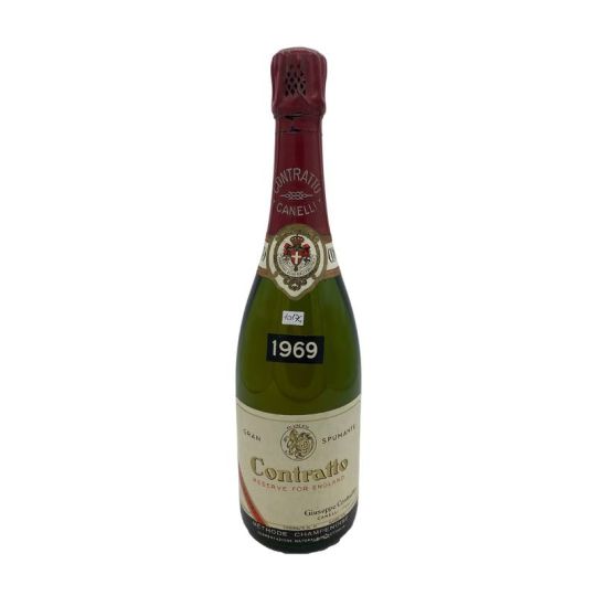 Vintage Bottle - Contratto Metodo Champenoise Reserve For England Extra Dry 1969 0,75 lt.  - COD. 10174