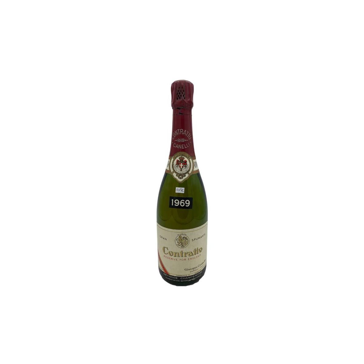 Vintage Bottle - Contratto Metodo Champenoise Reserve For England Extra Dry 1969 0,75 lt.  - COD. 10174