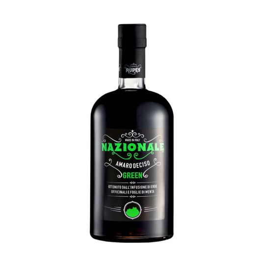 Rupes - Amaro Deciso Nazionale Green alle Erbe Medicinali e Foglie di Menta 0,70 lt.