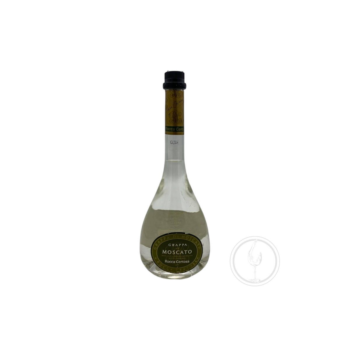 Rocca Certosa - Grappa di Moscato 0,70 lt. (etichetta un poco rovinata)