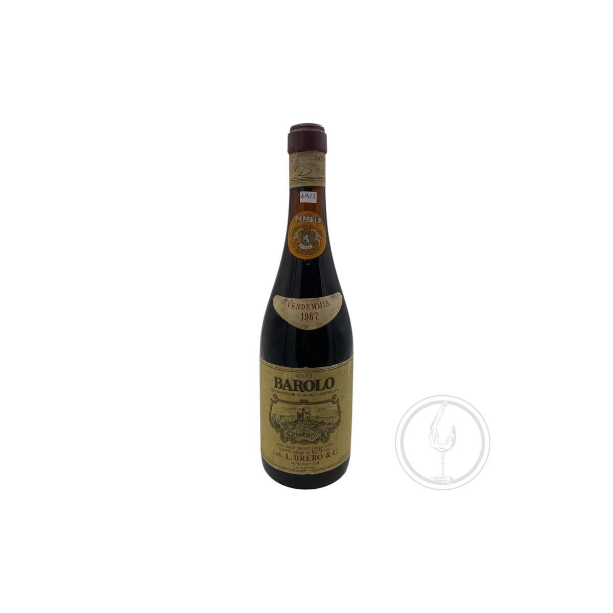 Vintage Bottle - Brero Barolo DOC 1967 0,72 lt. - COD. 10918
