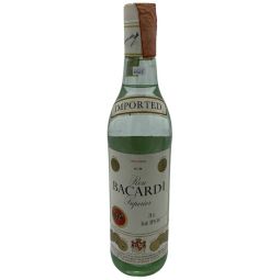Vintage Bottle - Bacardi Ron Superior Blanco Carta Blanca 38° WAX spa import 0,70 lt. - COD. 6645