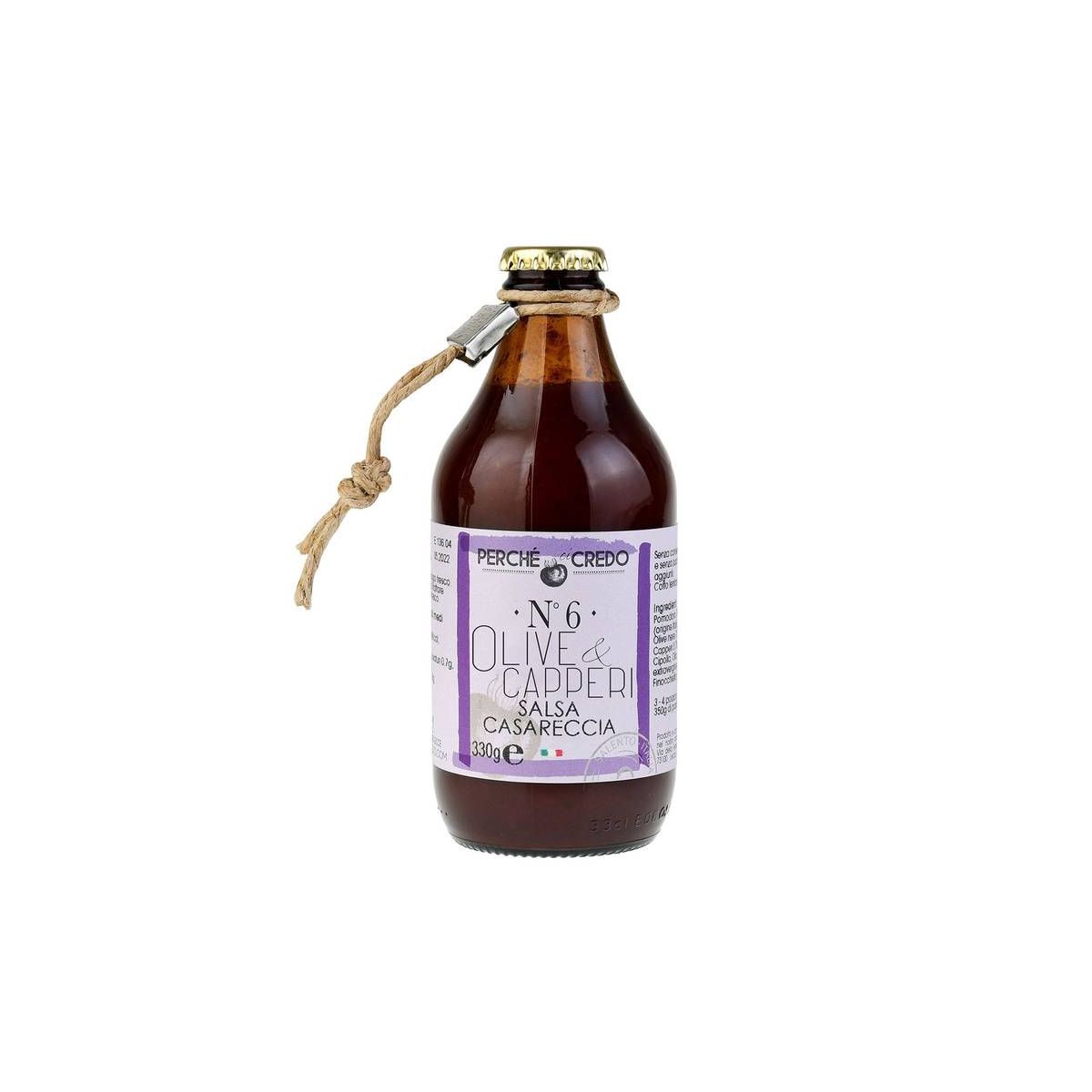 Perchè Ci Credo - Salsa Casareccia Salentina Olive e Capperi 330 gr.