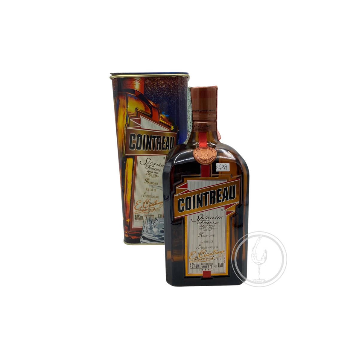 Vintage Bottle - Cointreau Liqueur 0,70 lt. + Metal Box - COD. 6489