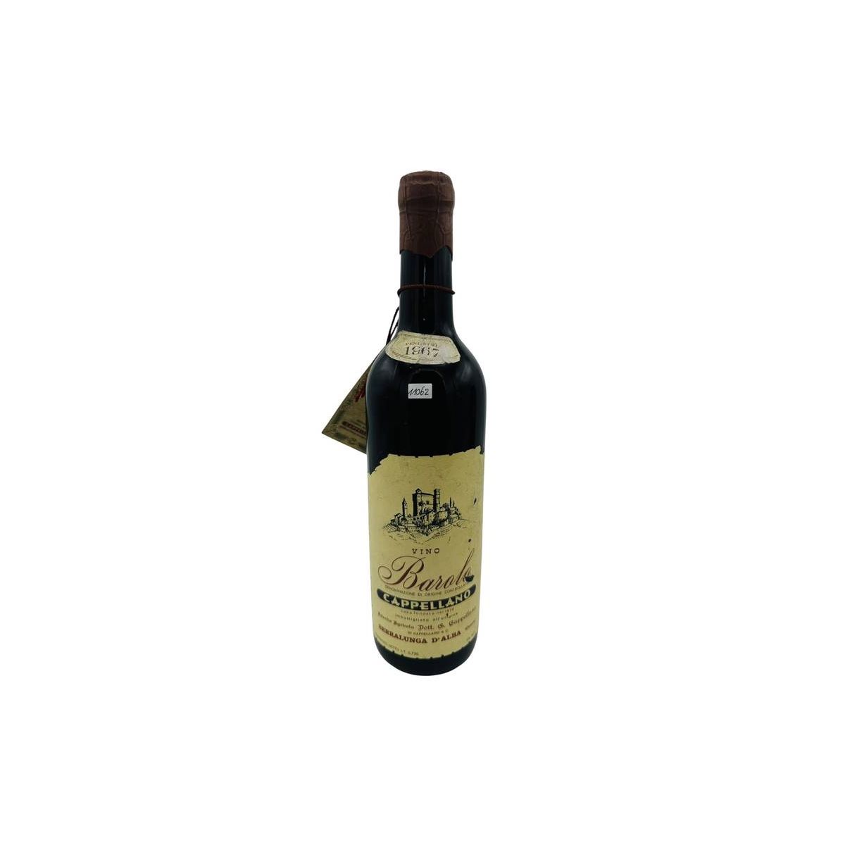 Vintage Bottle - Dott. G. Cappellano Barolo DOC 1967 0,72 lt. - COD. 11062