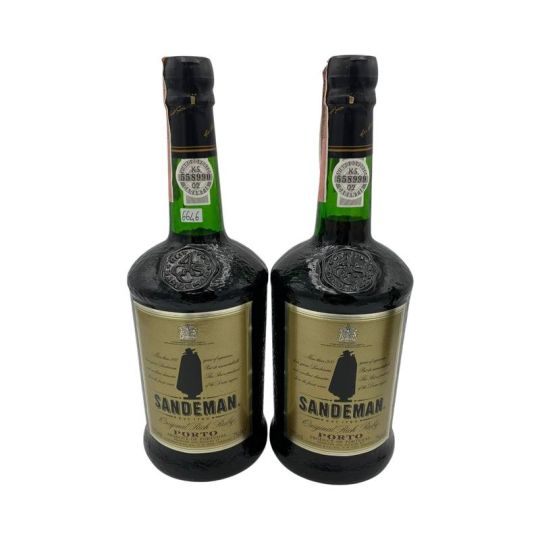 Vintage Bottle - Sandeman Origina Port Ruby x 2 bt 0,75 lt. + Wood Box - COD. 6646