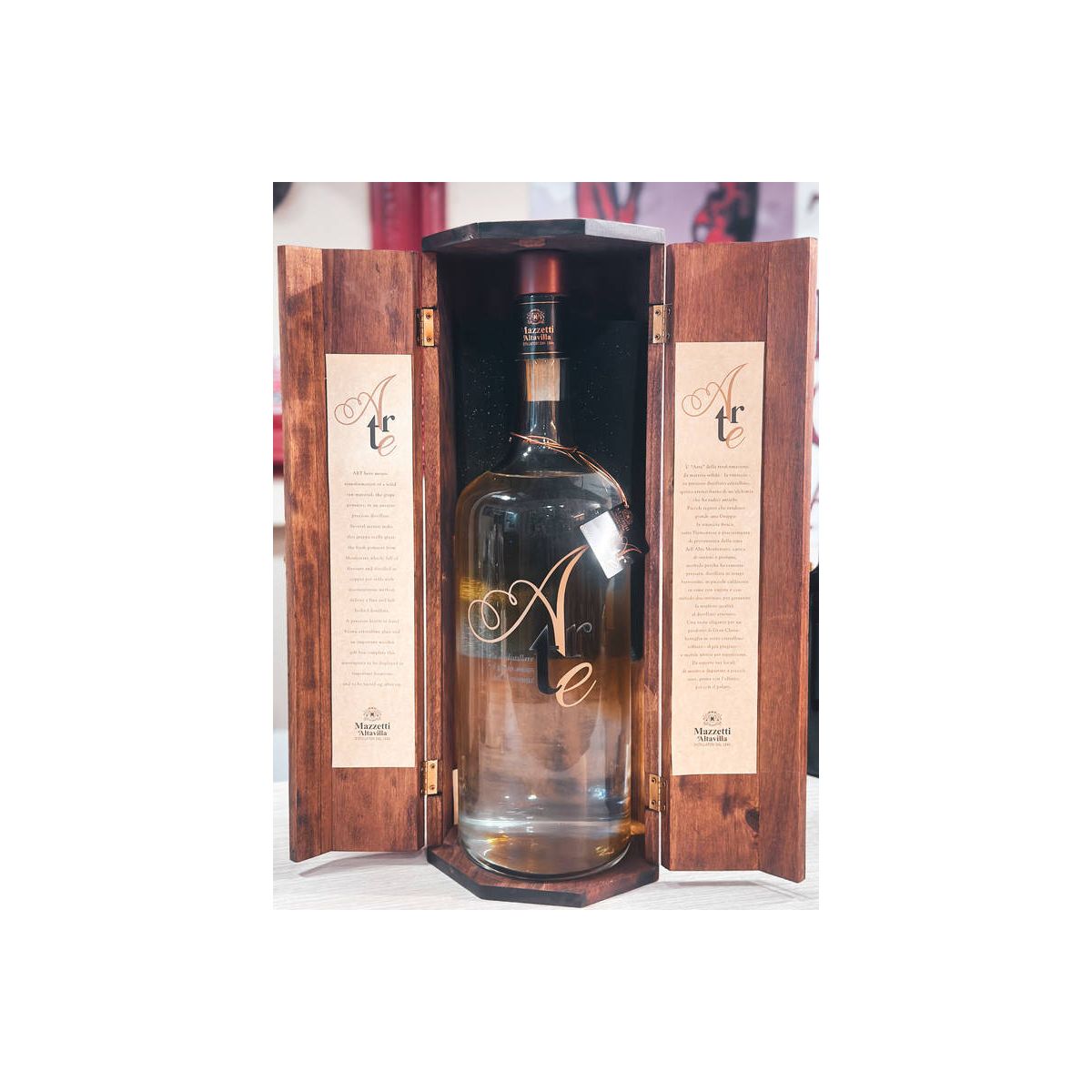 Mazzetti d'Altavilla - Grappa di Barbera Arte 5 lt. BIG MAGNUM + Box Legno