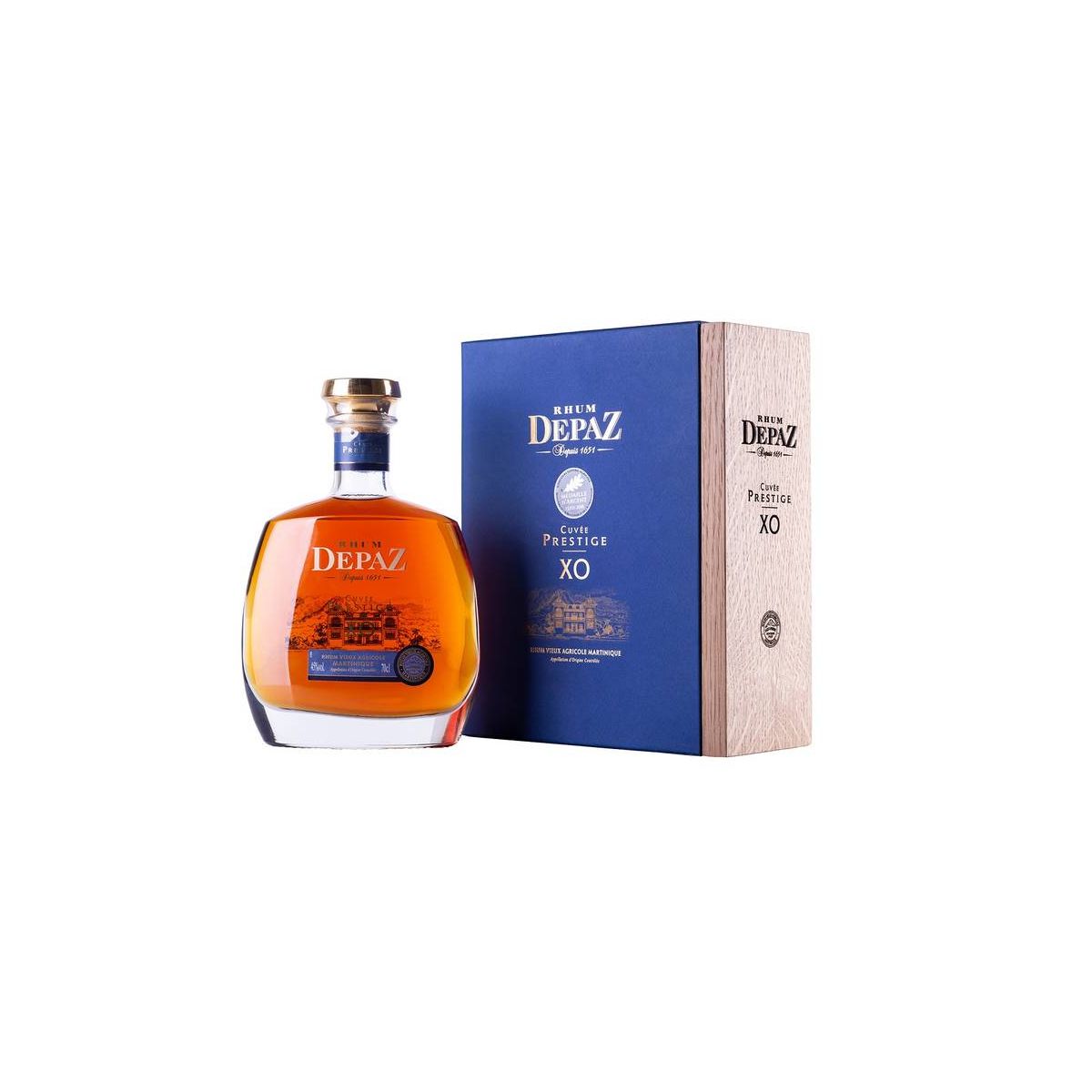 Depaz - Rhum Cuvee Prestige XO Rhum Vieux Agricole Martinique 0,70 lt. + Box