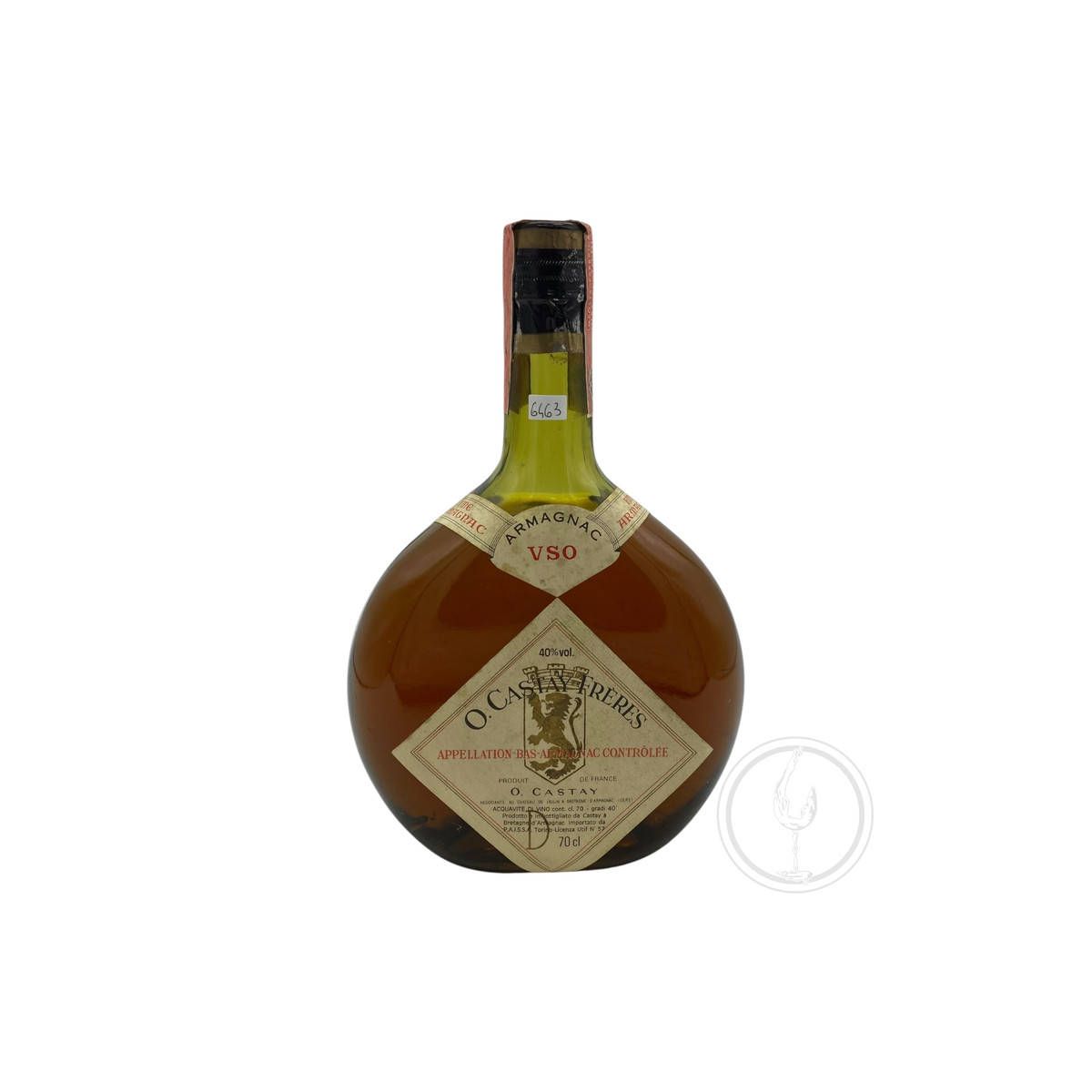 Vintage Bottle - O. Castay Freres Fine Armagnac VSO D 0,70 lt. - COD. 6463