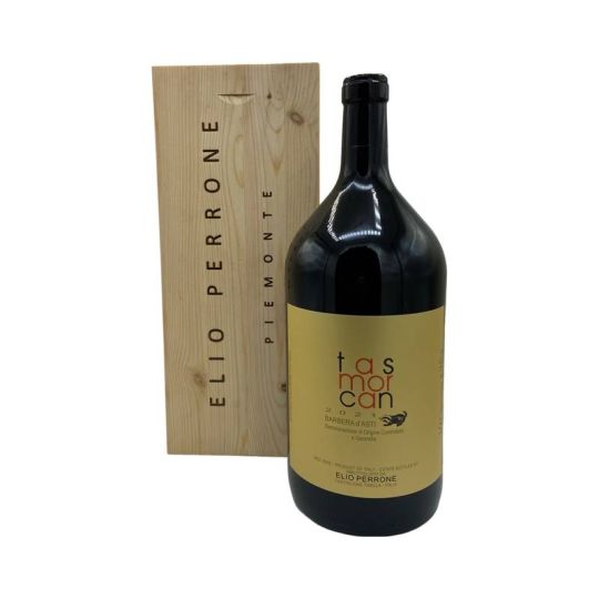 Elio Perrone - Barbera d'Asti DOCG Tasmorcan 2024 5 lt. BIG MAGNUM + Box Legno
