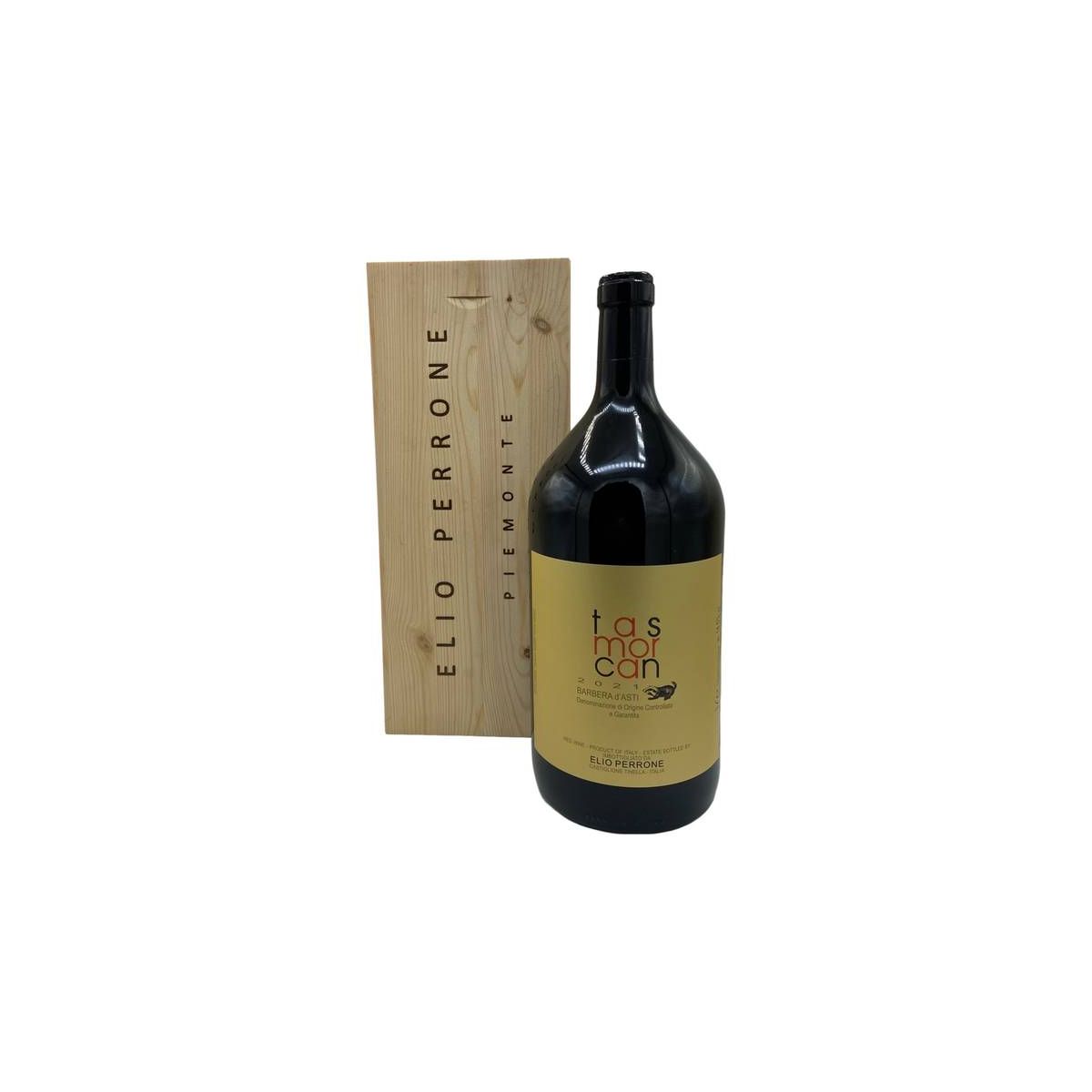 Elio Perrone - Barbera d'Asti DOCG Tasmorcan 2024 5 lt. BIG MAGNUM + Box Legno