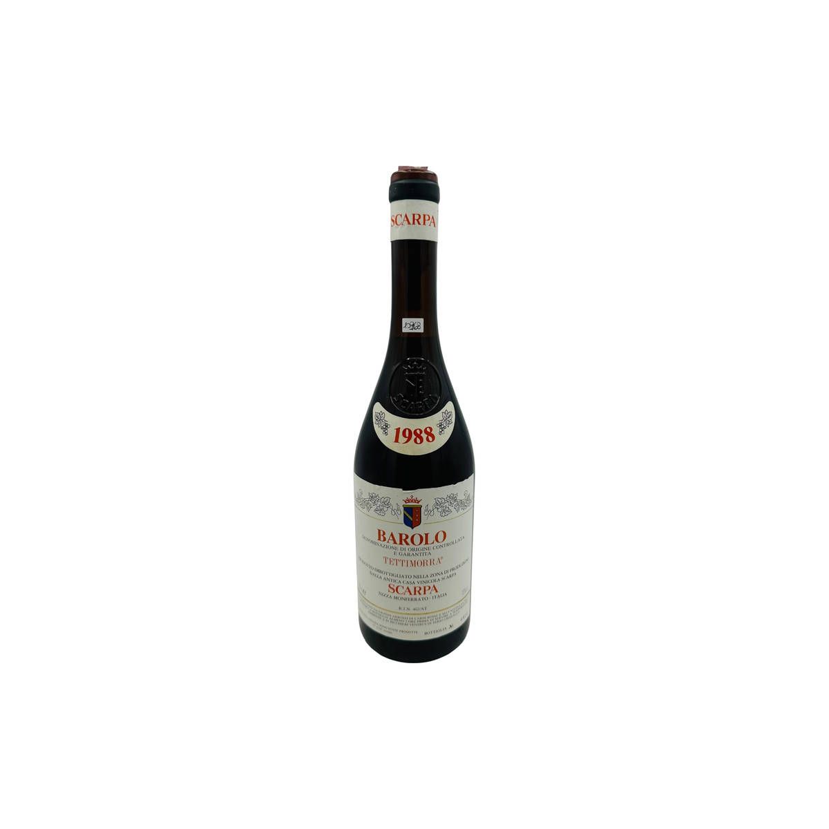 Vintage Bottle - Scarpa Barolo DOCG Tettimorra 1988 0,75 lt. - COD. 10968