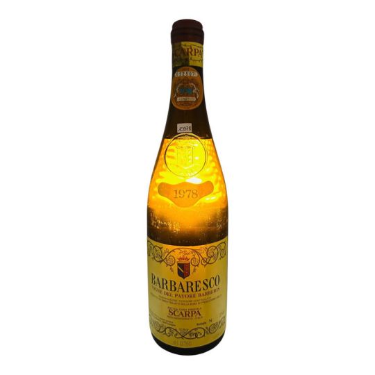 Vintage Bottle - Scarpa Barbaresco DOC Vigne del Payoré Barberis 1978 0,75 lt. CLEAR COLOR - COD. 10978