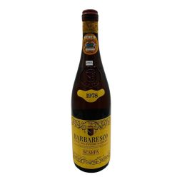 Vintage Bottle - Scarpa Barbaresco DOC Vigne del Payoré Barberis 1978 0,75 lt. CLEAR COLOR - COD. 10977