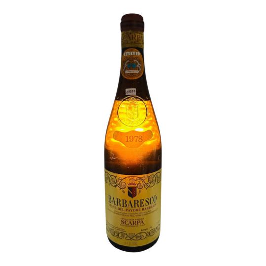 Vintage Bottle - Scarpa Barbaresco DOC Vigne del Payoré Barberis 1978 0,75 lt. CLEAR COLOR - COD. 10977
