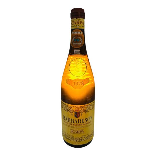 Vintage Bottle - Scarpa Barbaresco DOC Vigne del Payoré Barberis 1978 0,75 lt. CLEAR COLOR - COD. 10979