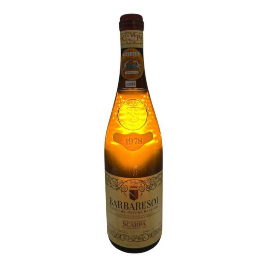 Vintage Bottle - Scarpa Barbaresco DOC Vigne del Payoré Barberis 1978 0,75 lt. CLEAR COLOR - COD. 10981