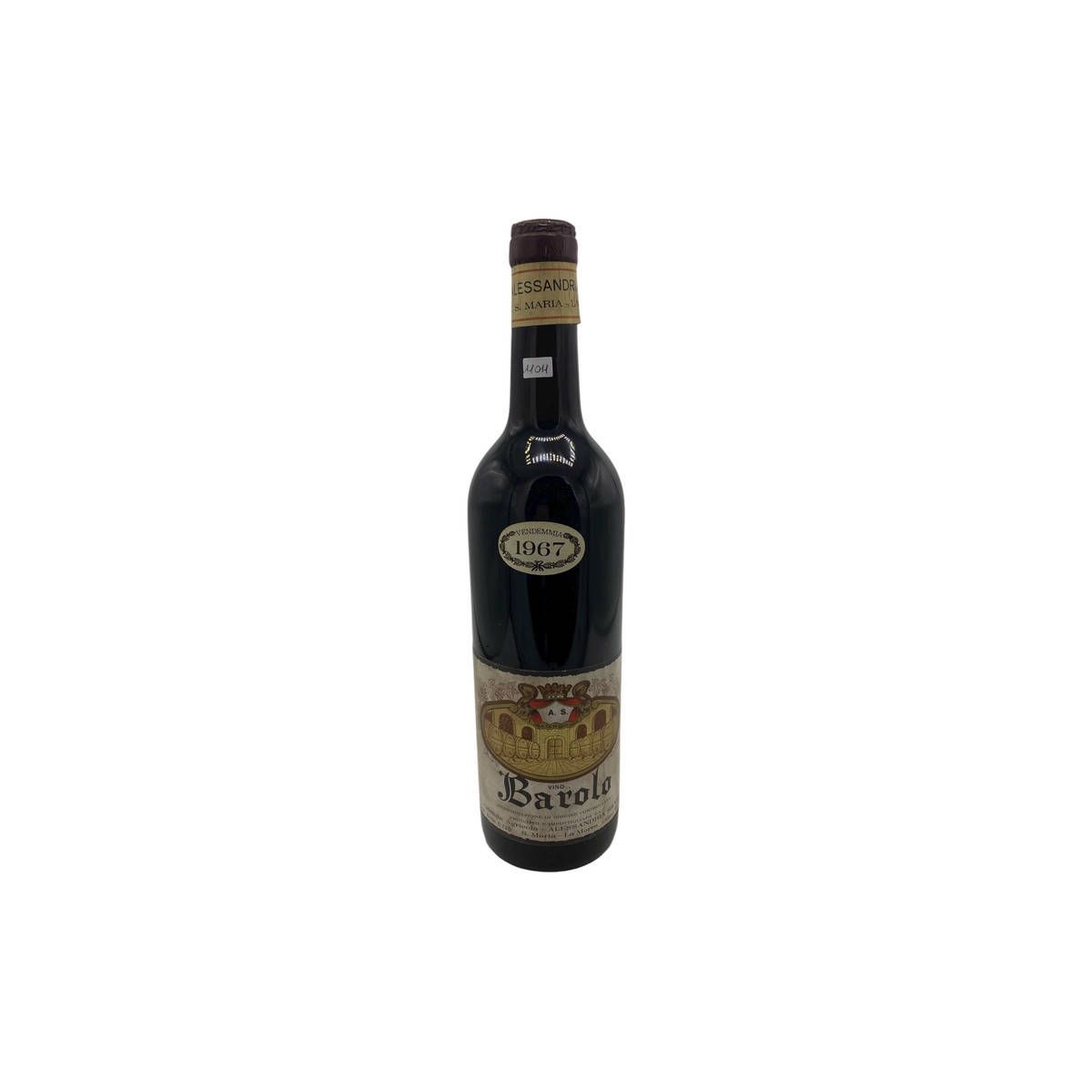 Vintage Bottle - Alessandria Silvio Barolo DOC 1967 0,72 lt. - COD. 11011