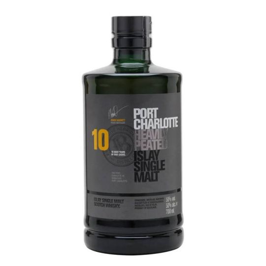 Bruichladdich Distillery - Islay Single Malt Scotch Whisky Port Charlotte 10 y Heavely Peated 0,70 lt.